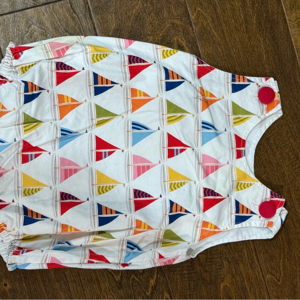 The Beaufort Bonnet Company Colorful Sailboat One Piece